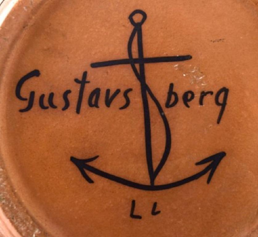 Lisa Larson für Gustavsberg:: Riesige Granada-Keramikvase im modernistischen Design (Mitte des 20. Jahrhunderts) im Angebot