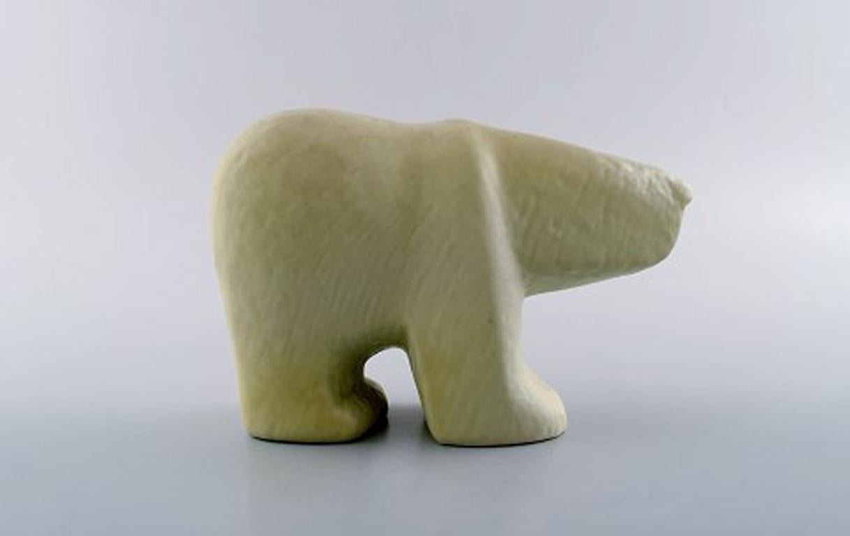 Lisa Larson for Gustavsberg. Polar bear in glazed stoneware.
Measures: 14 cm. x 11 cm.
Stamped.
In perfect condition.