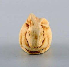 Lisa Larson for Gustavsberg, Rabbit in Glazed Ceramics, Late 20th Century