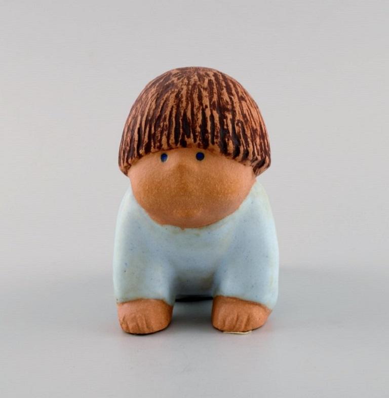 Lisa Larson for Gustavsberg. Rare figure in glazed ceramics. Baby. 1970s.
Measures: 11 x 9 cm.
In excellent condition.
Stamped.