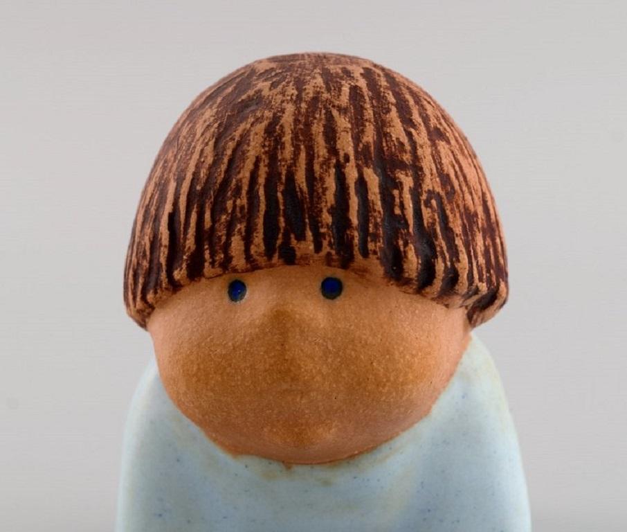 Vernissé Lisa Larson pour Gustavsberg, figurine rare en céramique émaillée, bébé, années 1970 en vente