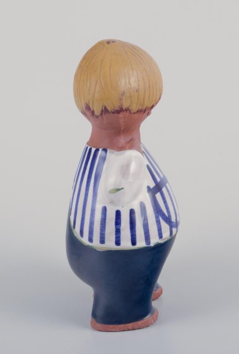 Lisa Larson per Gustavsberg. Rara statuetta in ceramica smaltata 