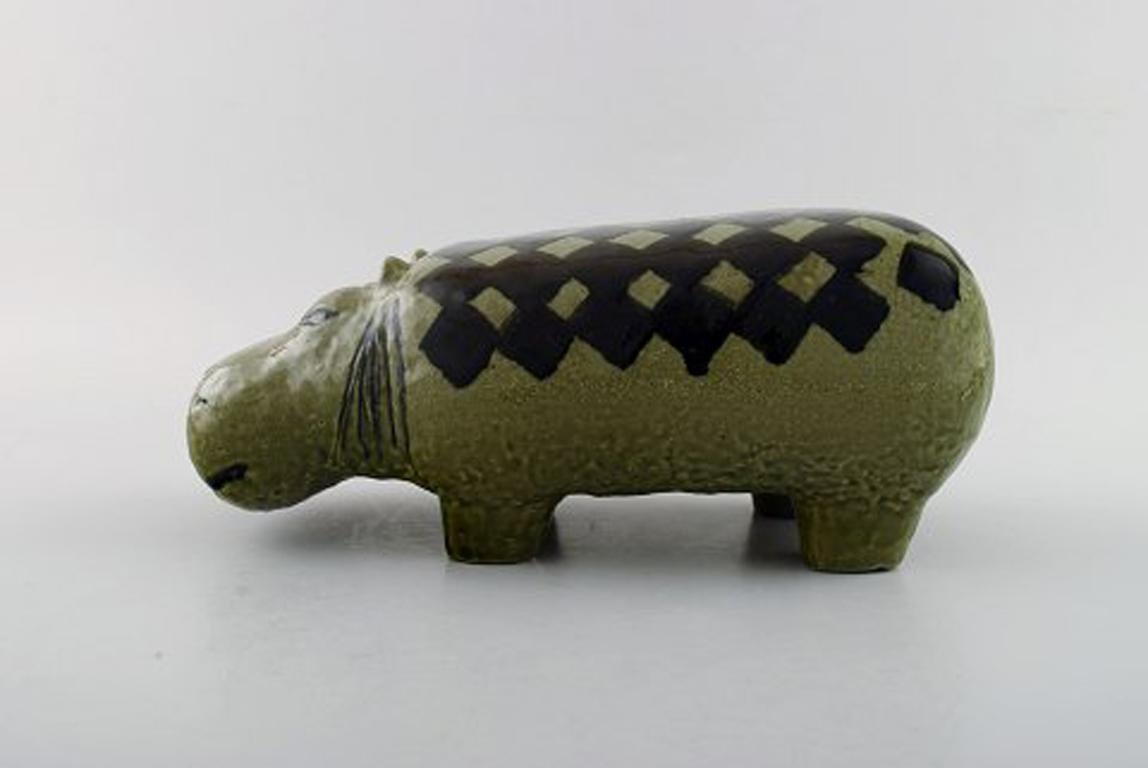 Lisa Larson for Gustavsberg. Rare hippo in ceramics.
Lisa Larson is best known for her humorous and friendly characters.
Measures: 25 cm x 11 cm.
In perfect condition.
Stamped.