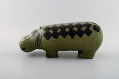 Lisa Larson for Gustavsberg, Rare Hippo in Ceramics