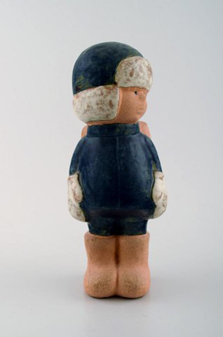 Lisa Larson for Gustavsberg. Rare stoneware figure of boy with school bag.
Measures: 20 cm x 9 cm.
In perfect condition.
Stamped.