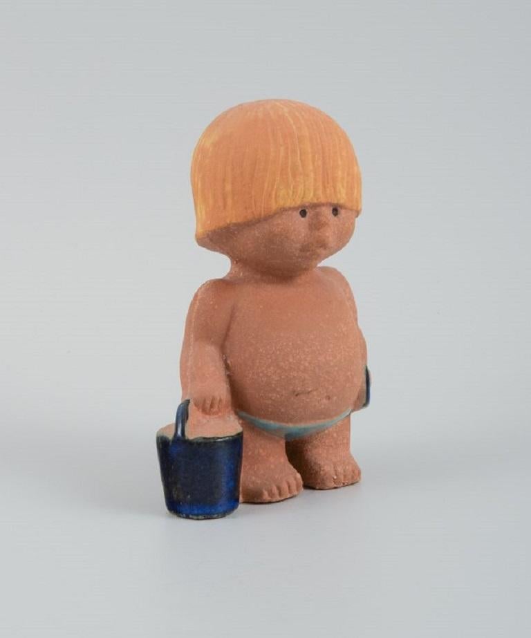 Lisa Larson for Gustavsberg. Stoneware figure from 