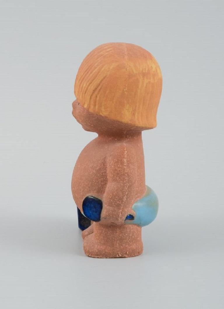 Scandinavian Modern Lisa Larson for Gustavsberg, Stoneware Figure from 