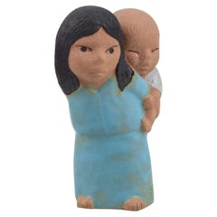 Lisa Larson for Gustavsberg, Stoneware Figure from "All the World's Children"