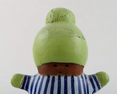 Lisa Larson for Gustavsberg, Stoneware Figure "Kalle", 1970s