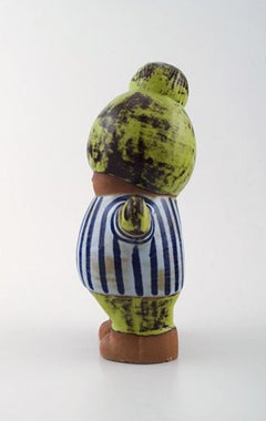Lisa Larson for Gustavsberg, Stoneware Figure "Kalle"