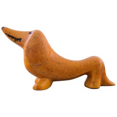 Lisa Larson for Gustavsberg, Stoneware Figure of Dog