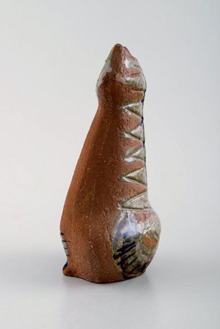 Lisa Larson for Gustavsberg. Stoneware figure of sitting cat.
Measures: 12 cm x 7 cm.
In perfect condition.
Stamped.
