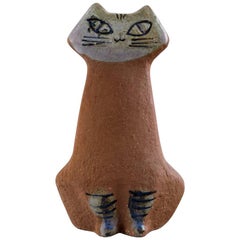 Lisa Larson for Gustavsberg, Stoneware Figure of Sitting Cat