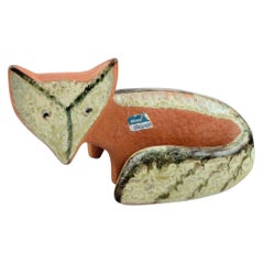 Lisa Larson for Gustavsberg, Stoneware Figure of Sitting Fox