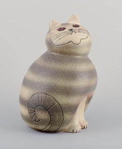 Lisa Larson for Gustavsberg, Sweden. Large and rare "Mia Maxi" cat in ceramic.
