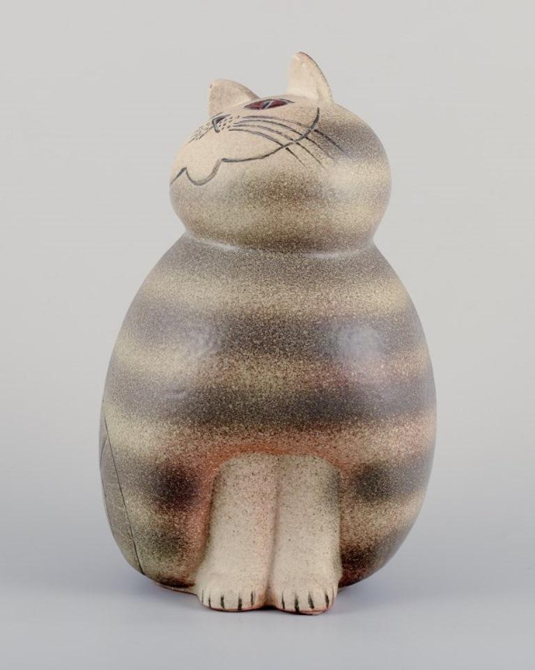 Svedese Lisa Larson per Gustavsberg, Svezia. Grande e raro gatto 