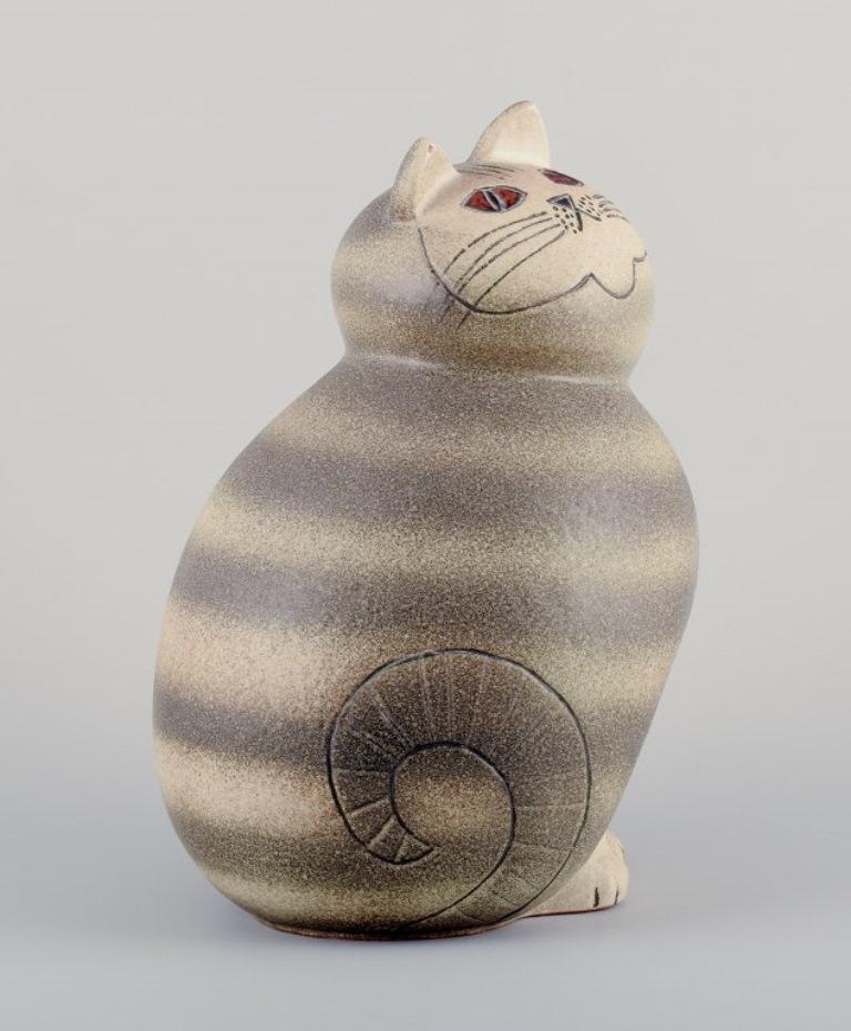 Lisa Larson per Gustavsberg, Svezia. Grande e raro gatto 