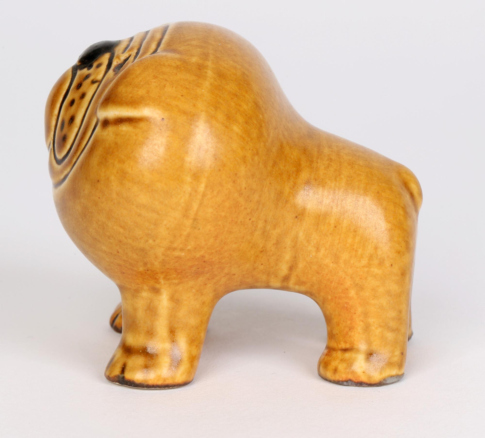 Lisa Larson For Gustavsberg Swedish Art Pottery Dog Figure, 1954-1980 1