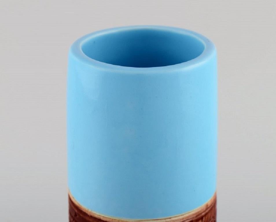Lisa Larson für Gustavsberg, Tarragona, Vase aus glasierter Keramik, 1960er Jahre (Schwedisch) im Angebot