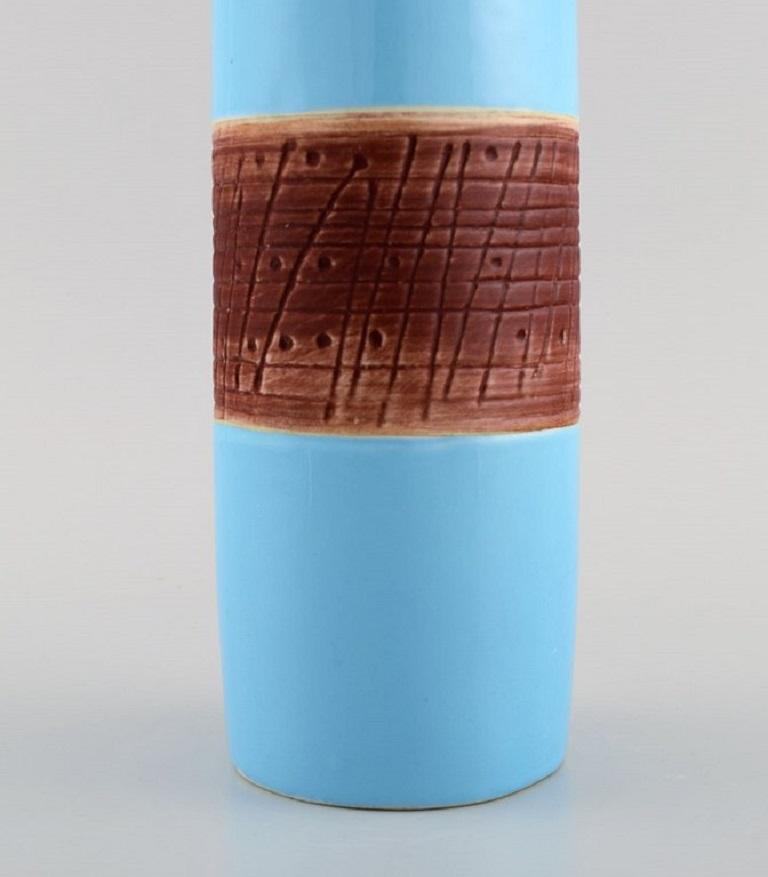 Lisa Larson for Gustavsberg, Tarragona Vase in Glazed Ceramics, 1960s In Excellent Condition For Sale In Copenhagen, DK