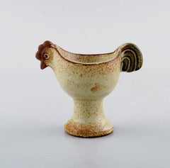 Lisa Larson for Gustavsberg, Three Glazed Ceramic Egg Cups, "Easter" Series