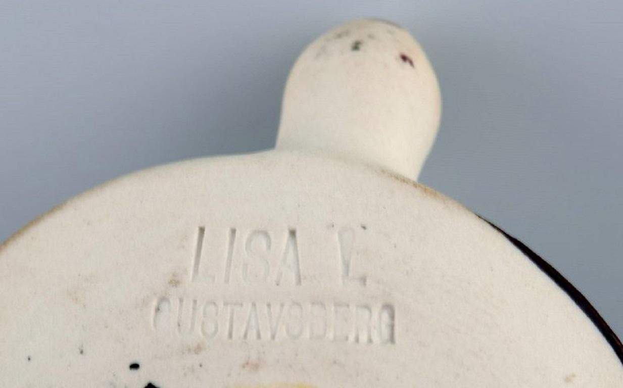 Fin du 20e siècle Lisa Larson pour Gustavsberg, tortue en céramique émaillée, années 1970 en vente