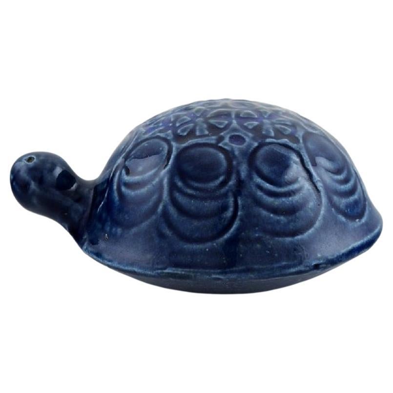 Lisa Larson für Gustavsberg, Schildkröte aus glasierter Keramik, 1970er Jahre