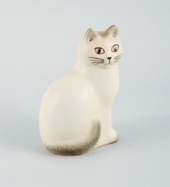 Lisa Larson for K-Studio/Gustavsberg, Cat in Glazed Ceramic, Late 1900s