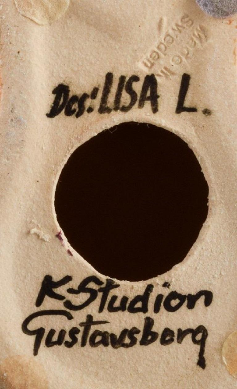 Vernissé Lisa Larson pour K-Studio/Gustavsberg, chat en céramique émaillée, fin des années 1900