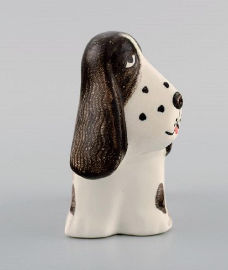 Lisa Larson for K-Studion / Gustavsberg. Basset hound in glazed ceramics, late 20th century.
Measures: 13 x 11 cm.
In very good condition.
Stamped.