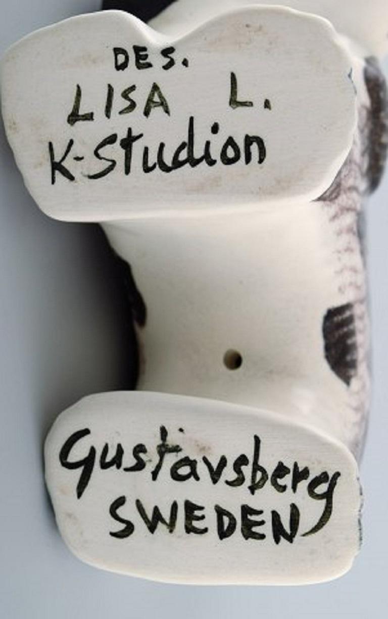 20th Century Lisa Larson for K-Studion / Gustavsberg, Basset Hound in Glazed Ceramics