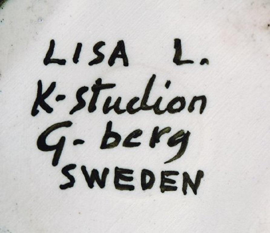 20th Century Lisa Larson for K-Studion / Gustavsberg, Black Poodle in Glazed Ceramics