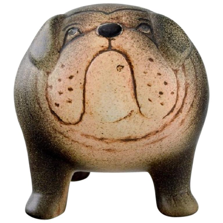 Lisa Larson for K-Studion/Gustavsberg, Bulldog in Glazed Ceramics, 20th Century