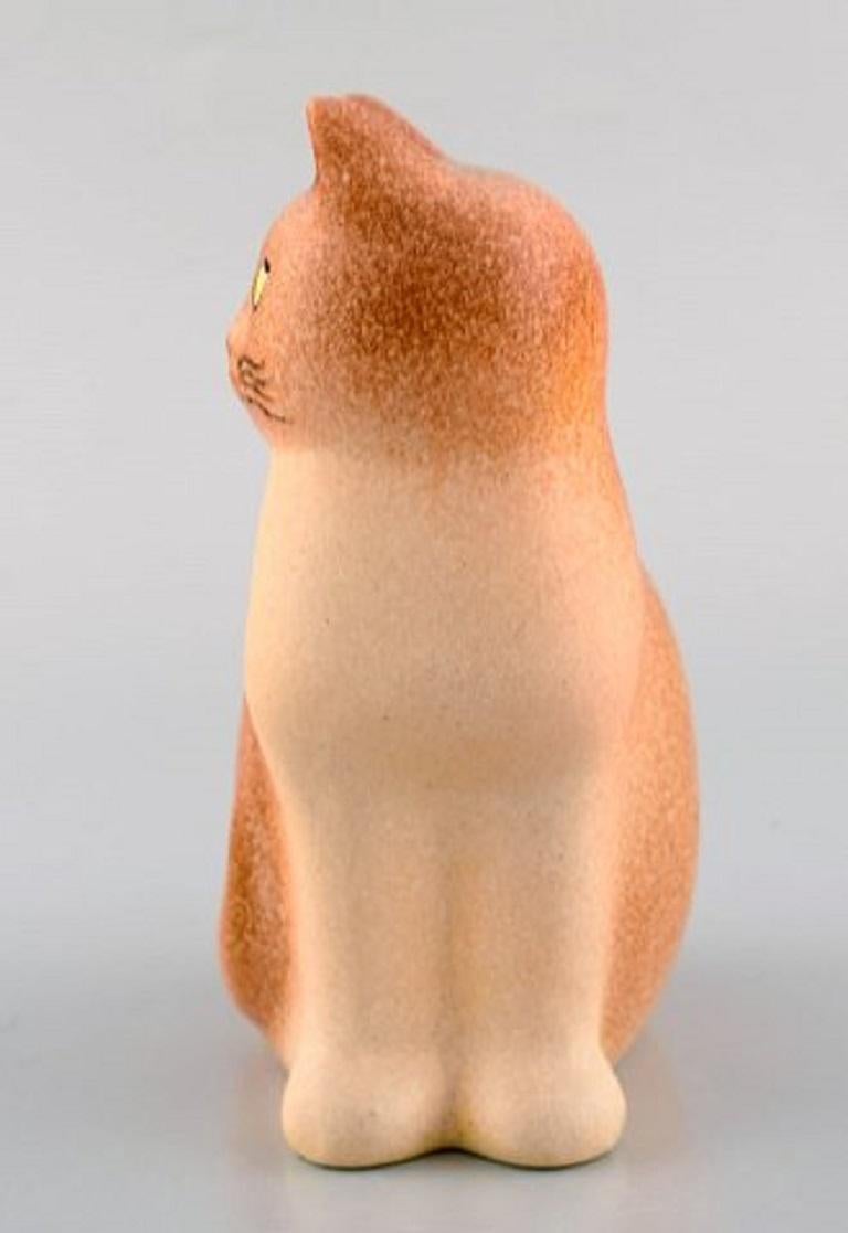 Swedish Lisa Larson for K-Studion / Gustavsberg, Cat in Glazed Ceramics, 20th Century