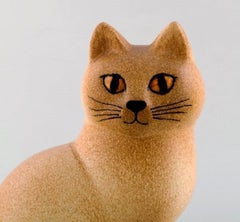 Lisa Larson for K-Studion / Gustavsberg, Cat in Glazed Ceramics, 20th Century