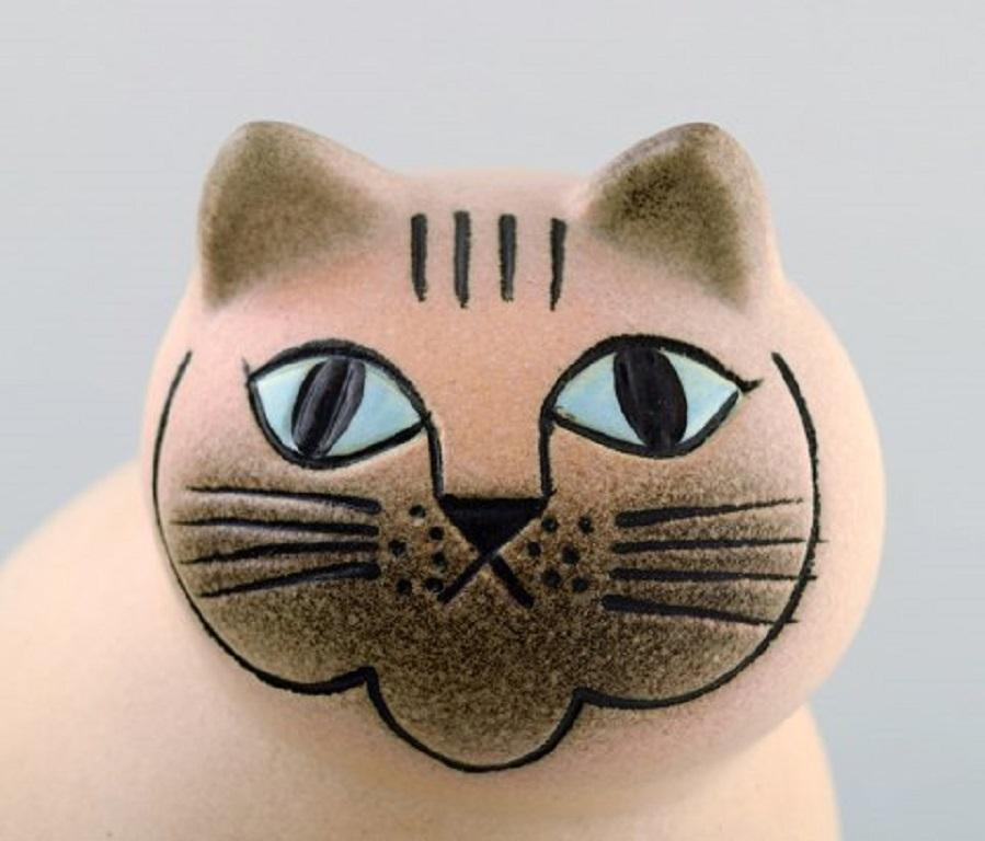 Scandinavian Modern Lisa Larson for K-Studion / Gustavsberg, Cat in Glazed Ceramics, 20th Century