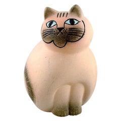 Lisa Larson for K-Studion / Gustavsberg, Cat in Glazed Ceramics, 20th Century