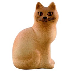 Lisa Larson for K-Studion / Gustavsberg, Cat in Glazed Ceramics, 20th Century