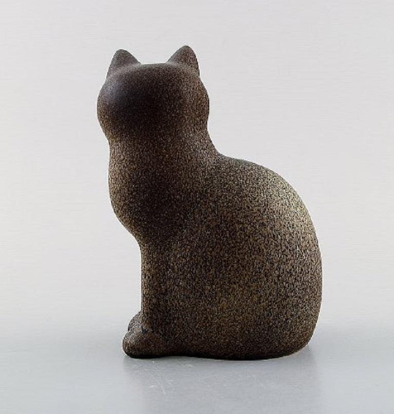 Scandinavian Modern Lisa Larson for K-Studion / Gustavsberg Cat in Glazed Ceramics Late 20th Century