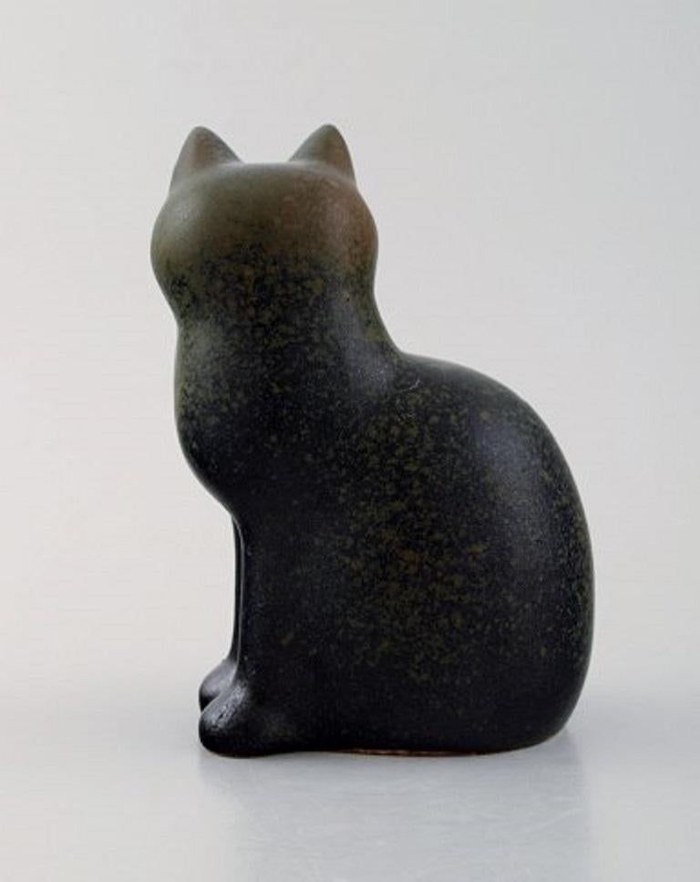Swedish Lisa Larson for K-Studion / Gustavsberg, Cat in Glazed Ceramics