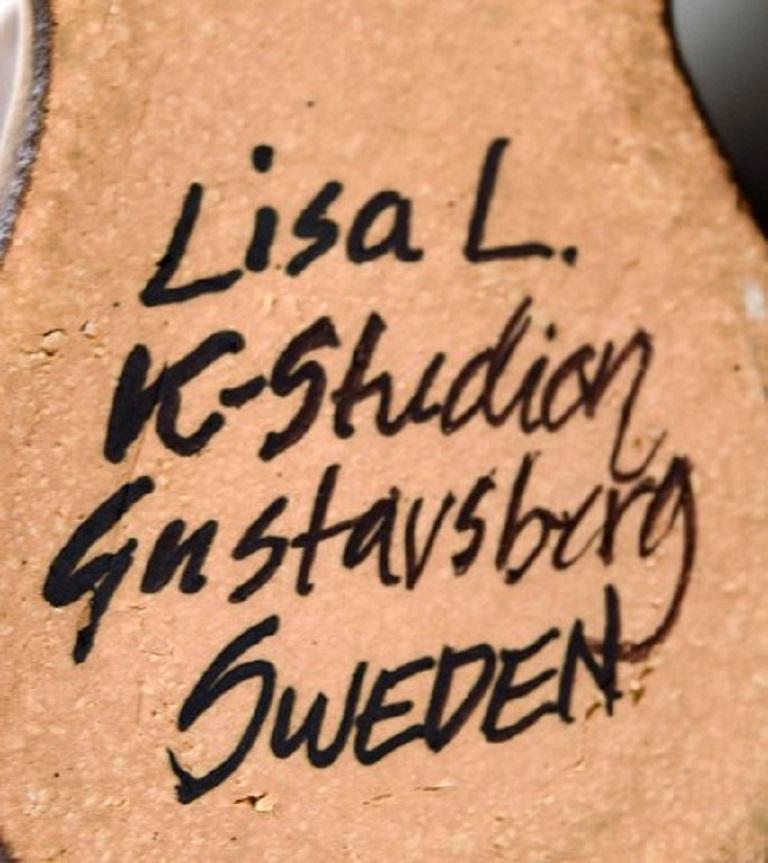 Lisa Larson for K-Studion / Gustavsberg Cat in Glazed Ceramics Late 20th Century In Good Condition In Copenhagen, DK