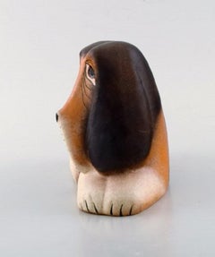 Lisa Larson for K-Studion/Gustavsberg, Dog in Glazed Ceramics, 20th Century
