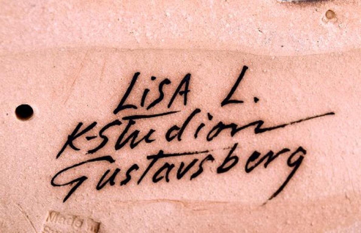Lisa Larson for K-Studion/Gustavsberg, Dog in Glazed Ceramics, 20th Century In Good Condition In Copenhagen, DK