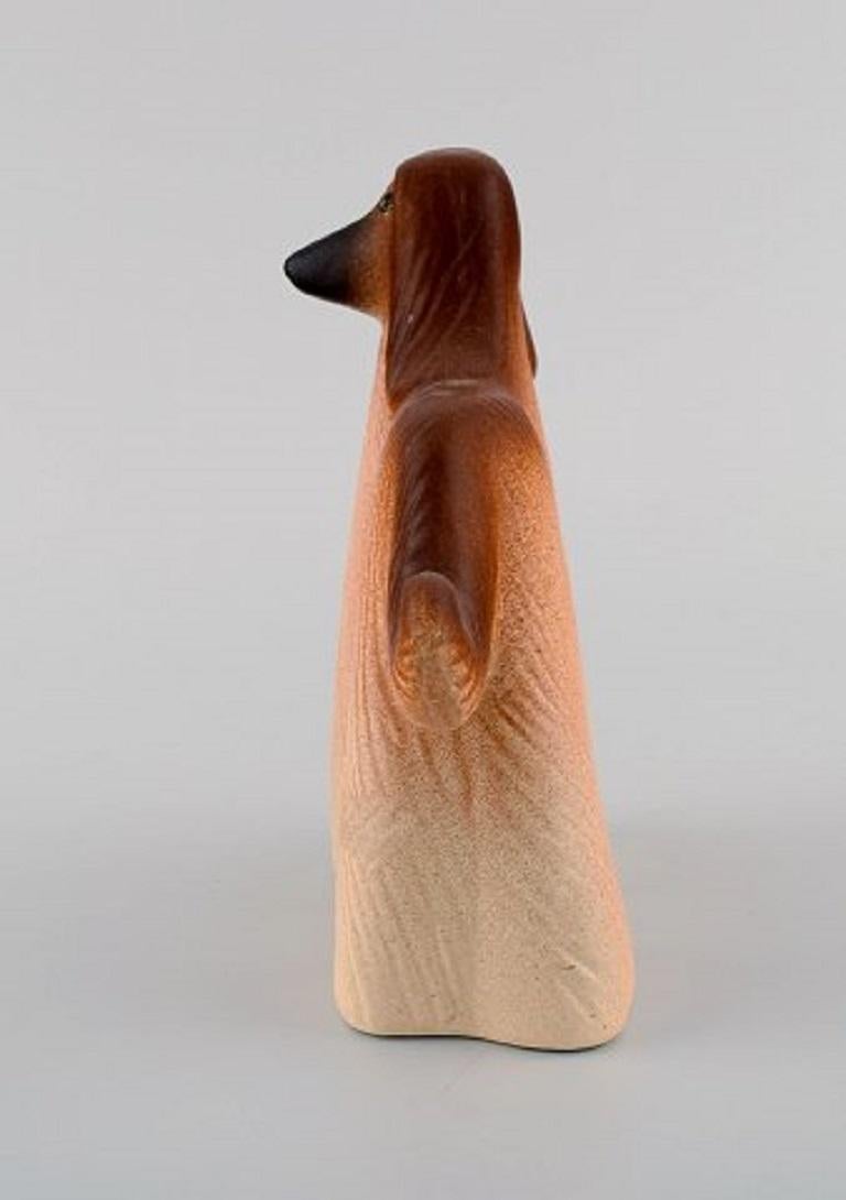 Swedish Lisa Larson for K-Studion / Gustavsberg, Dog in Glazed Ceramics, 20th Century