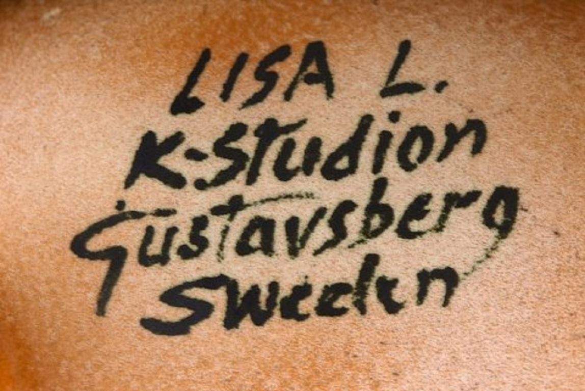 Lisa Larson for K-Studion/Gustavsberg, Dog in Glazed Ceramics, Late 20th Century 1