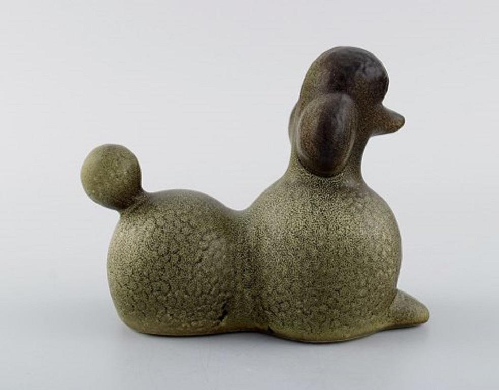 Scandinavian Modern Lisa Larson for K-Studion / Gustavsberg, Poodle in Glazed Ceramics