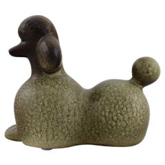 Vintage Lisa Larson for K-Studion / Gustavsberg, Poodle in Glazed Ceramics