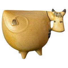 Vintage Lisa Larson Gustavsberg Yellow 1960’s Ceramic Cow