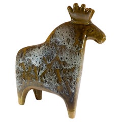 Lisa Larson, Moose / Elk Ceramic Sculpture, Gustavsbergs Studio, Sweden