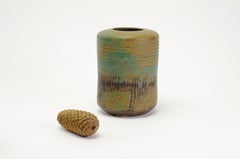 Lisa Larson Signed Studio Stoneware Vase, Sweden, 1985